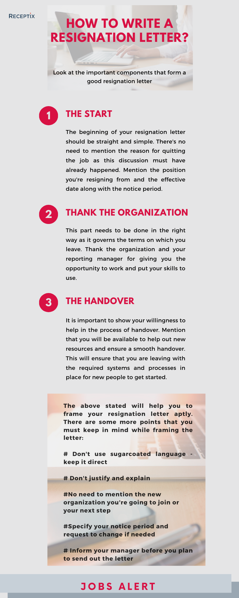 How to write a resignation letter- receptix